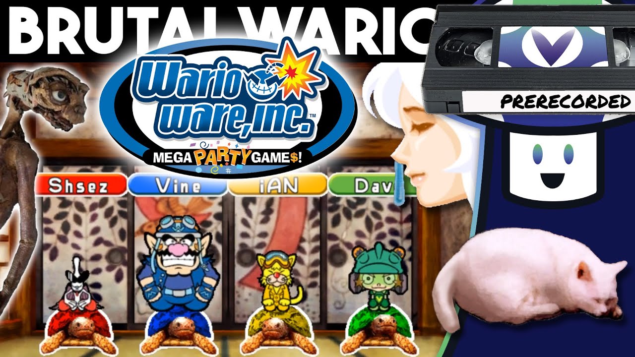 [Vinesauce] Vinny, @brutalmoose, @BoundaryBreak & @DaveKap - WarioWare, Inc.: Mega Party Game$!