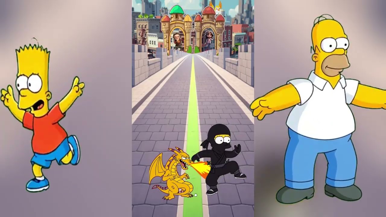 Zombi Homer VS Bart Simpson | Bart Simpson vs Ninja Lisa The Simpsons