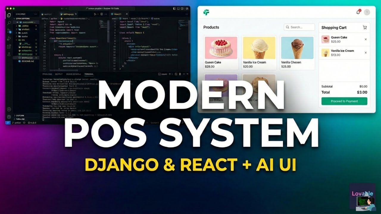 Modern POS System Demo | Django, React & AI UI