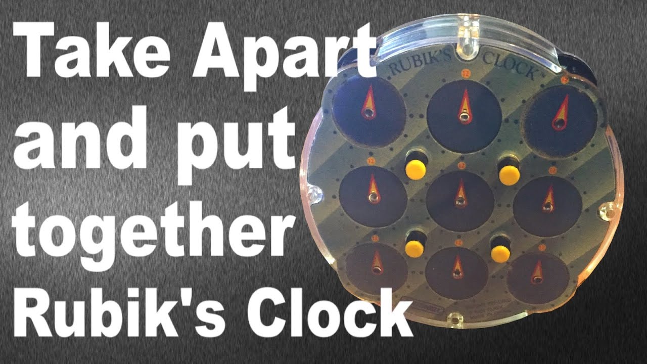 Rubik's Clock Disassembly and Assembly Tutorial