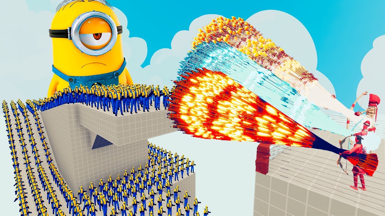 100x MINIONS + 2x GIANT vs 3x EVERY GOD - Totally Accurate Battle Simulator TABS