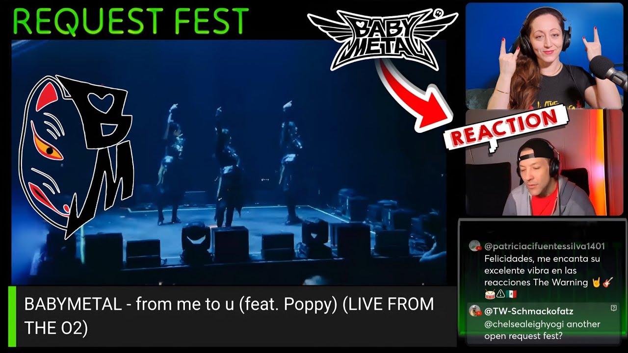 BABYMETAL - from me to u (feat. Poppy) (LIVE FROM THE O2) REACTION