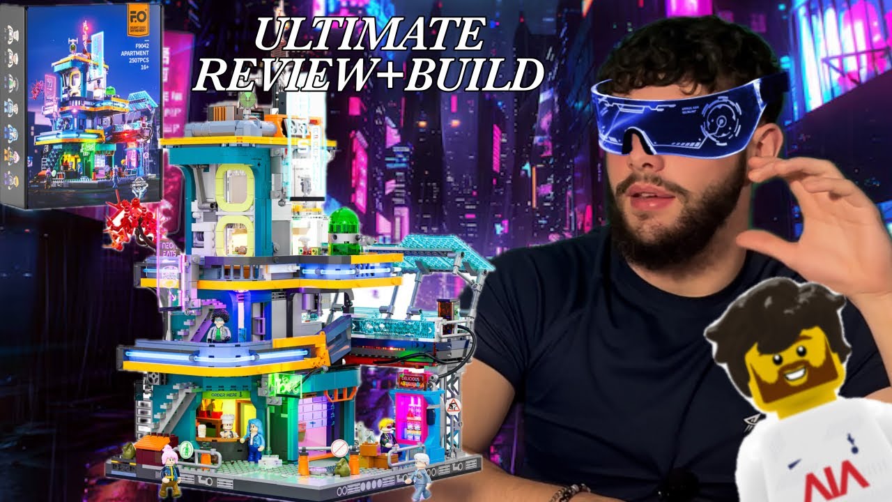 Lego Cyberpunk Apartments WITH LIGHTS | Funwhole Review