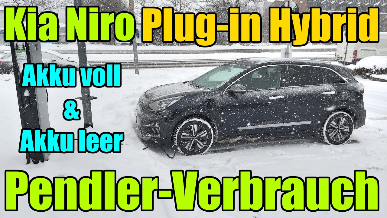 Pendler - Verbrauch KIA Niro Plug-in Hybrid 1.6 GDI DCT6 - PHEV Alltag Test Bericht Kosten Unterhalt