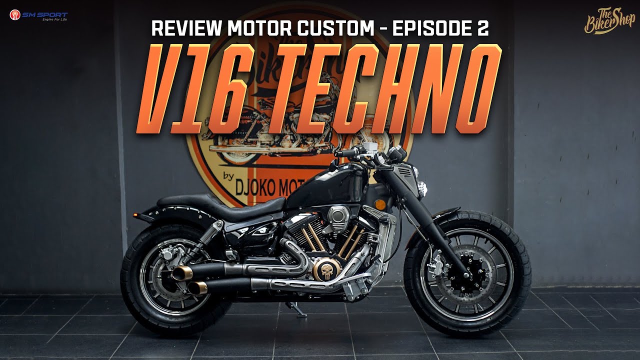 Custom Motor!! V16 CUSTOM TECNO 🔥 | REVIEW MOTOR CUSTOM Eps.2 | The Biker Shop
