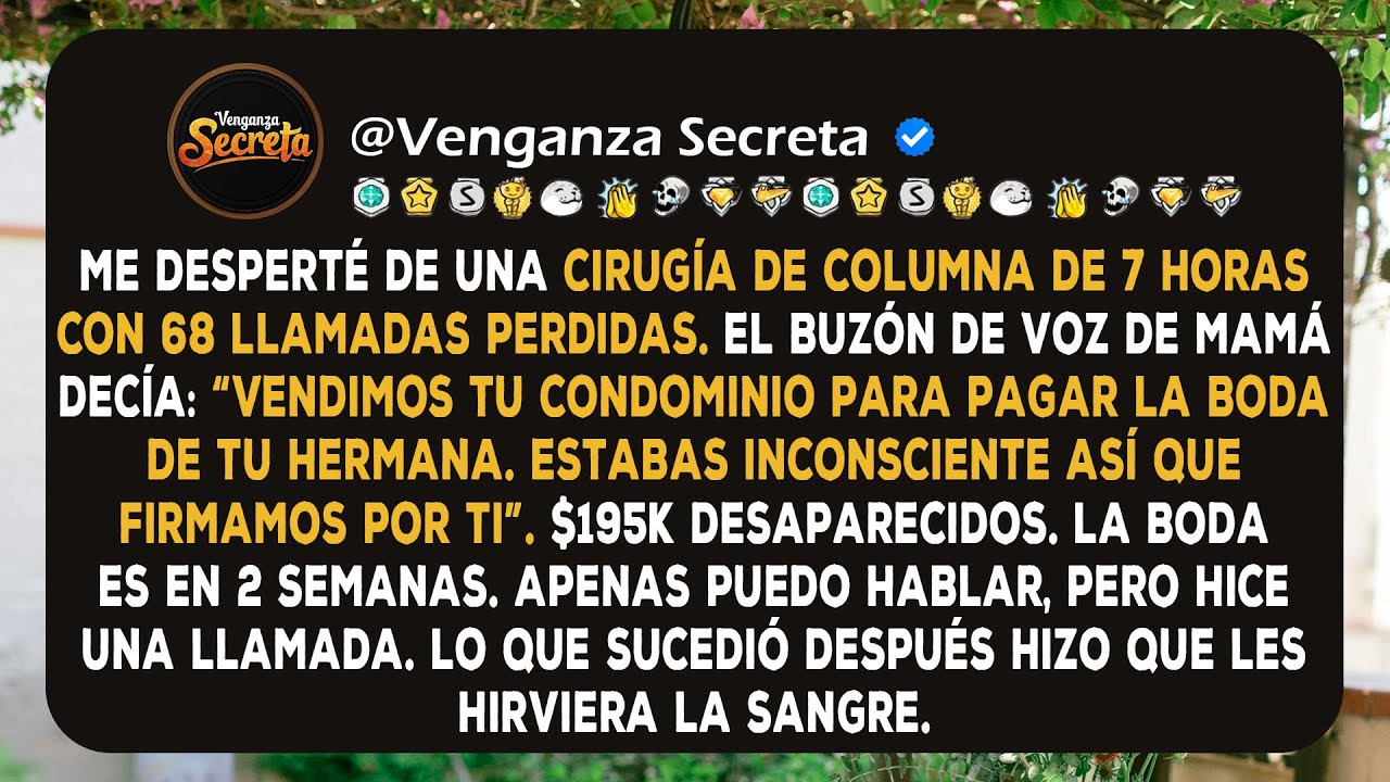 Mis padres vendieron mi condominio de $195K mientras yo estaba en cirugía sin darse cuenta de que yo