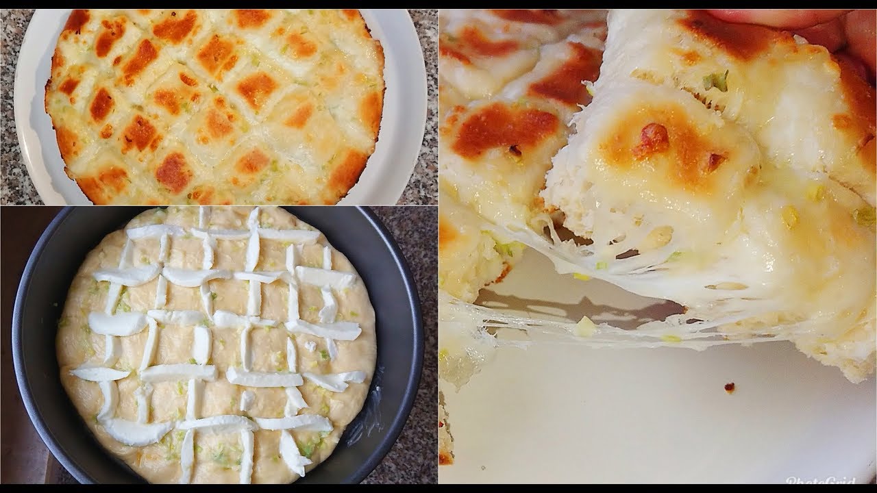 Готовьте Сразу две порции! Очень вкусный сырный хлеб с чесночно-луковой заправкой.