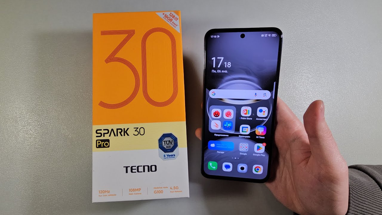 ОБЗОР TECNO SPARK 30 PRO 8/128GB (ПЛЮСЫ И МИНУСЫ)