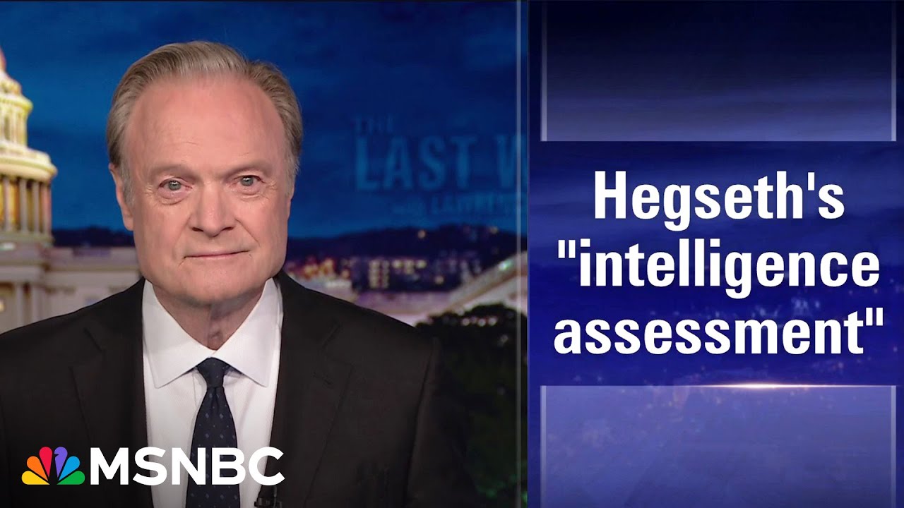 Lawrence: Trump&rsquo;s incompetent SecDef, Pete Hegseth, fails his intelligence assessment