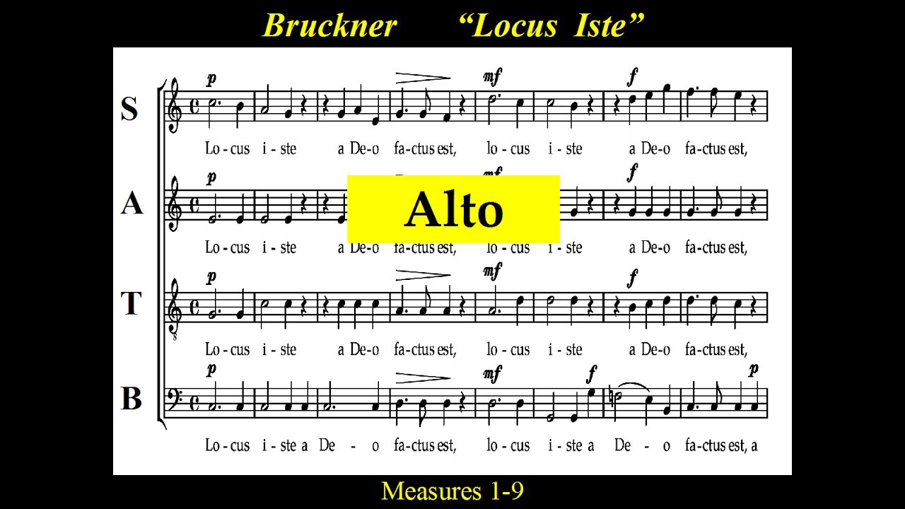 Bruckner - Locus Iste - WAB23 - Alto