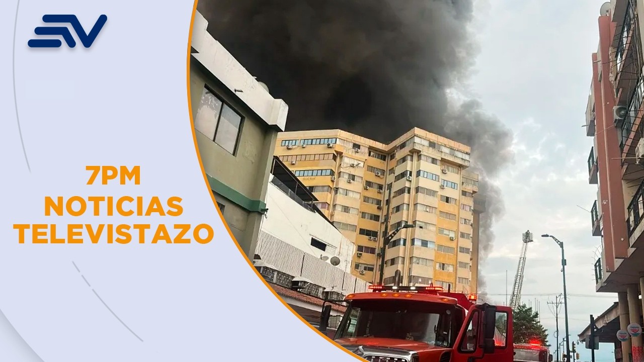 El edificio Multicomercio del centro de Guayaquil colapsó tras incendio | Televistazo | Ecuavisa