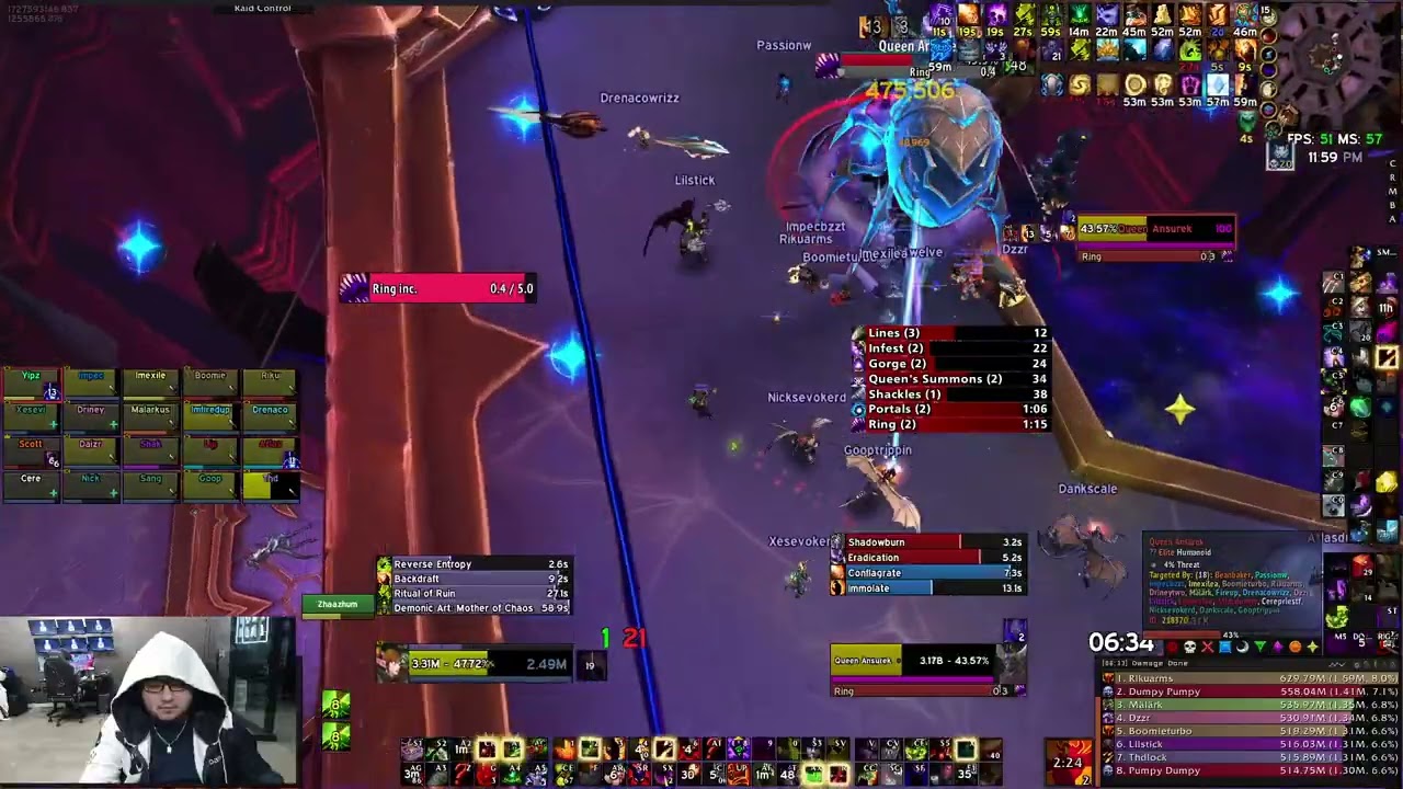 Liquid - Mythic Queen Ansurek (Destro Lock PoV)