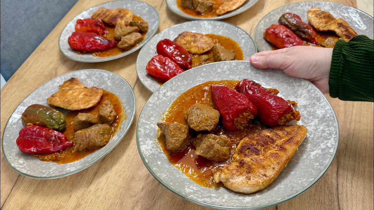 Meny Iftari 🤤 Mish Viçi me lëng , Fileto Pule dhe Speca me Bulgur 🌙