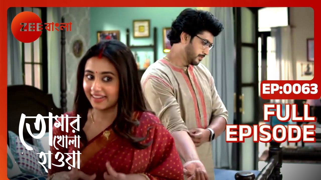 Tomar Khola Hawa - Full Ep 63 - jhimli, abir  - Zee Bangla