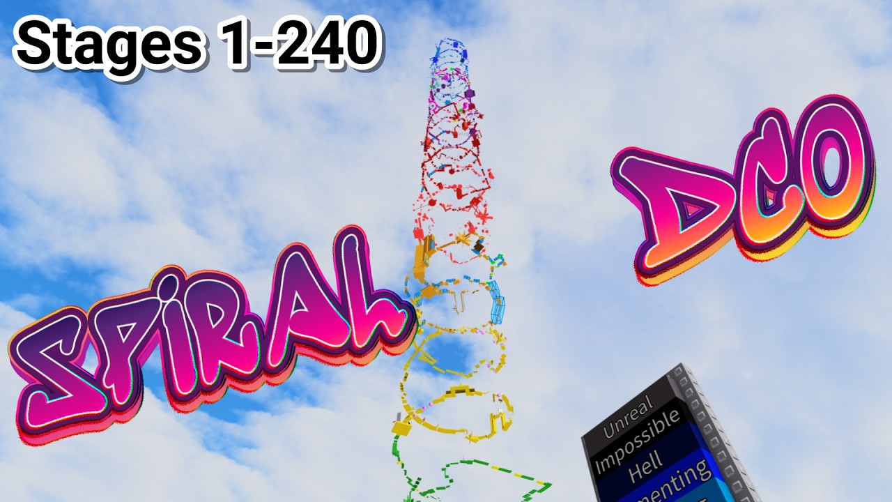 Spiral Difficulty Chart Obby [All Stages 1-240]