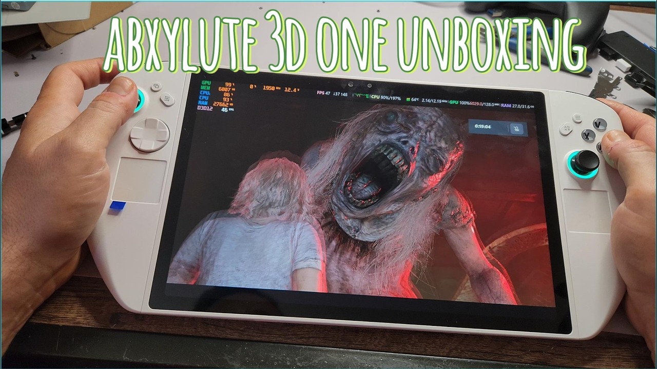 ABXYLUTE 3D ONE - Handheld unboxing, internal upgrade options and a teaser of RE Requiem gameplay