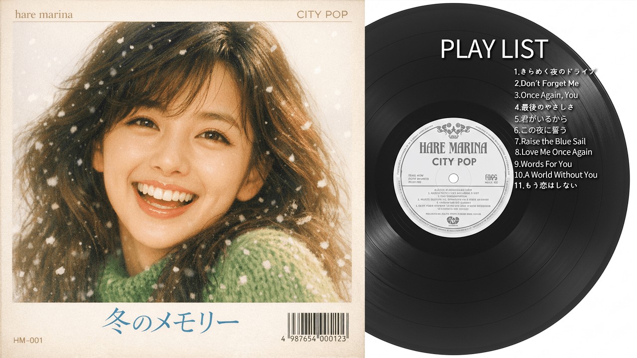 [PLAYLIST] 겨울이 오면 꼭 듣는 따뜻한 노래 모음집 ✨ #citypop #haremarina 冬になると必ず聴きたくなる、温かい曲のプレイリスト