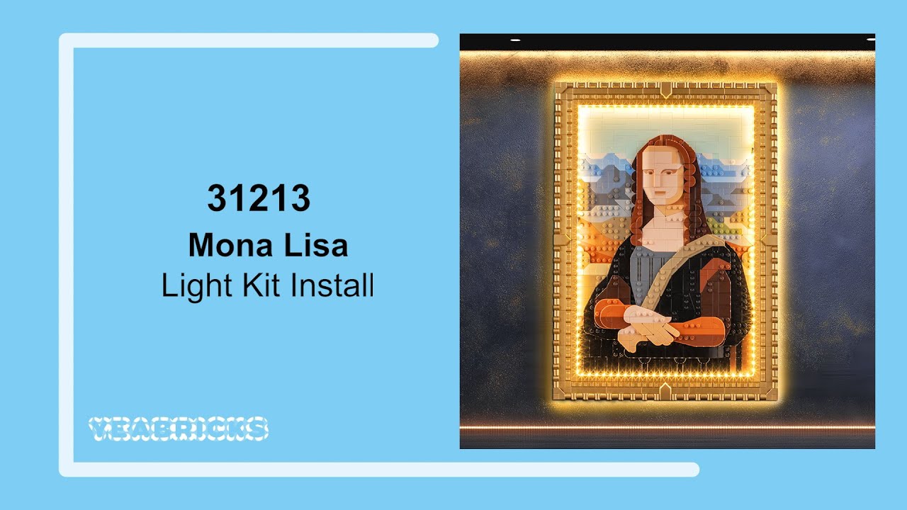 Yeabricks Light kit Install in the Lego Mona Lisa 31213