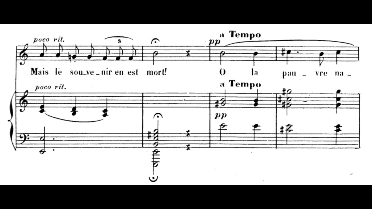 Ma première lettre (C. Chaminade) Score Animation