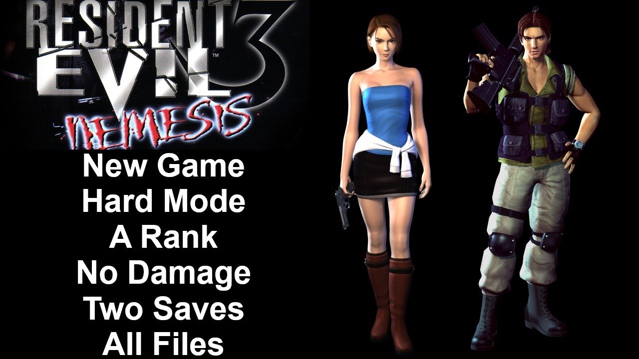 Resident Evil 3: Nemesis - Hard/No Damage Walkthrough (PSX)