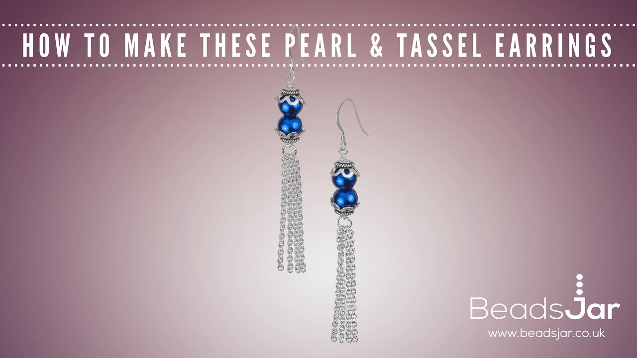 Learn How To Create These Pearl & Tassel Earrings!