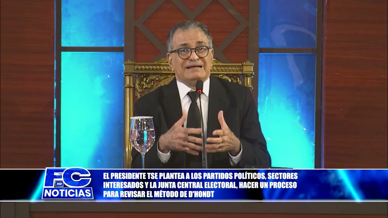 El presidente TSE plantea a los partidos políticos, sectores interesados y la Junta Central Electora