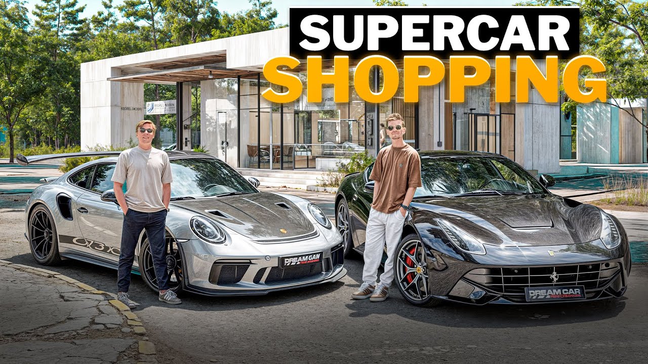 SUPERCAR SHOPPING (Partie 2) - Ferrari F12 VS Porsche GT3 RS 🤔