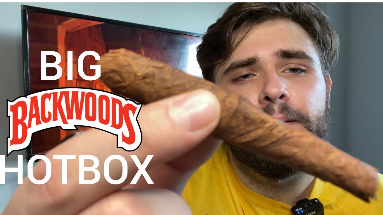 Big Backwoods Hotbox | Blue Muffin | rolling and smoking a wax backwood