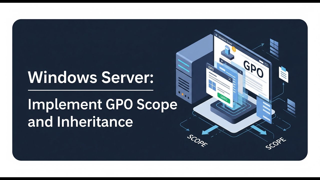 12) Implement GPO scope and inheritance.