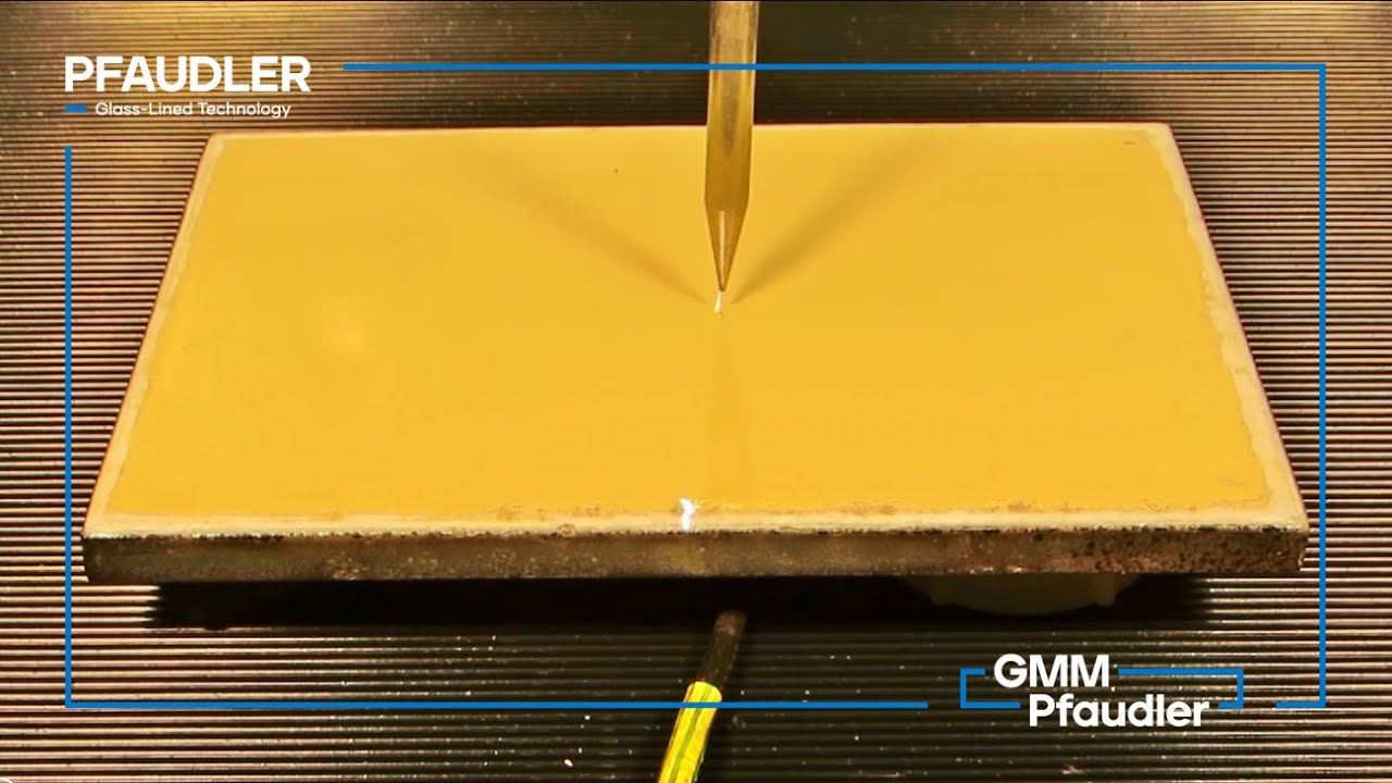 Pfaudler Anti Static Glass ASG, Demonstration of Electrostatic Discharge Effect