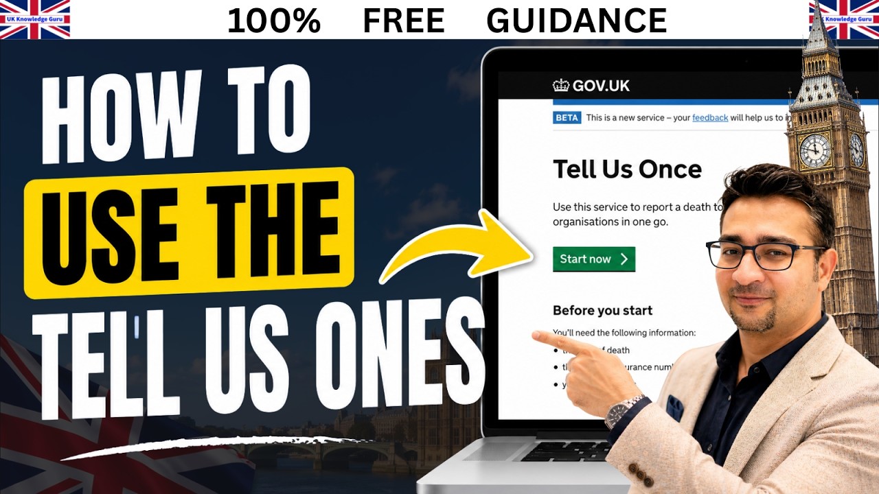 How to Use GOV.UK Tell Us Once Service | Step-by-Step Guide & Complete Checklist