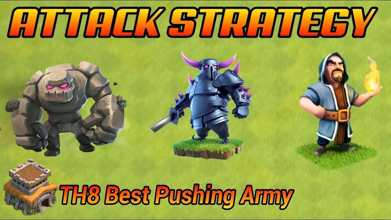 How to push to Champions with a TH 8!-TH8 CoC- Attack Strategies