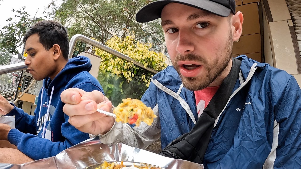 First time trying Poha with 18 year old student 🇮🇳
