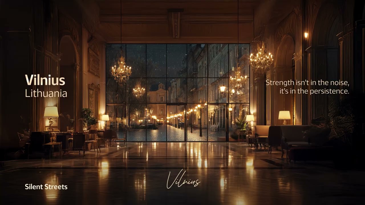 Vilnius Luxury Hotel Lounge Jazz &ndash; Snowfall & Winter Evening Relaxing Music