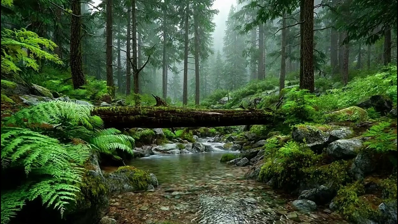 Peaceful Forest Creek Ambience - 3 Hours of Soothing Water Sounds for Deep Sleep and Focus