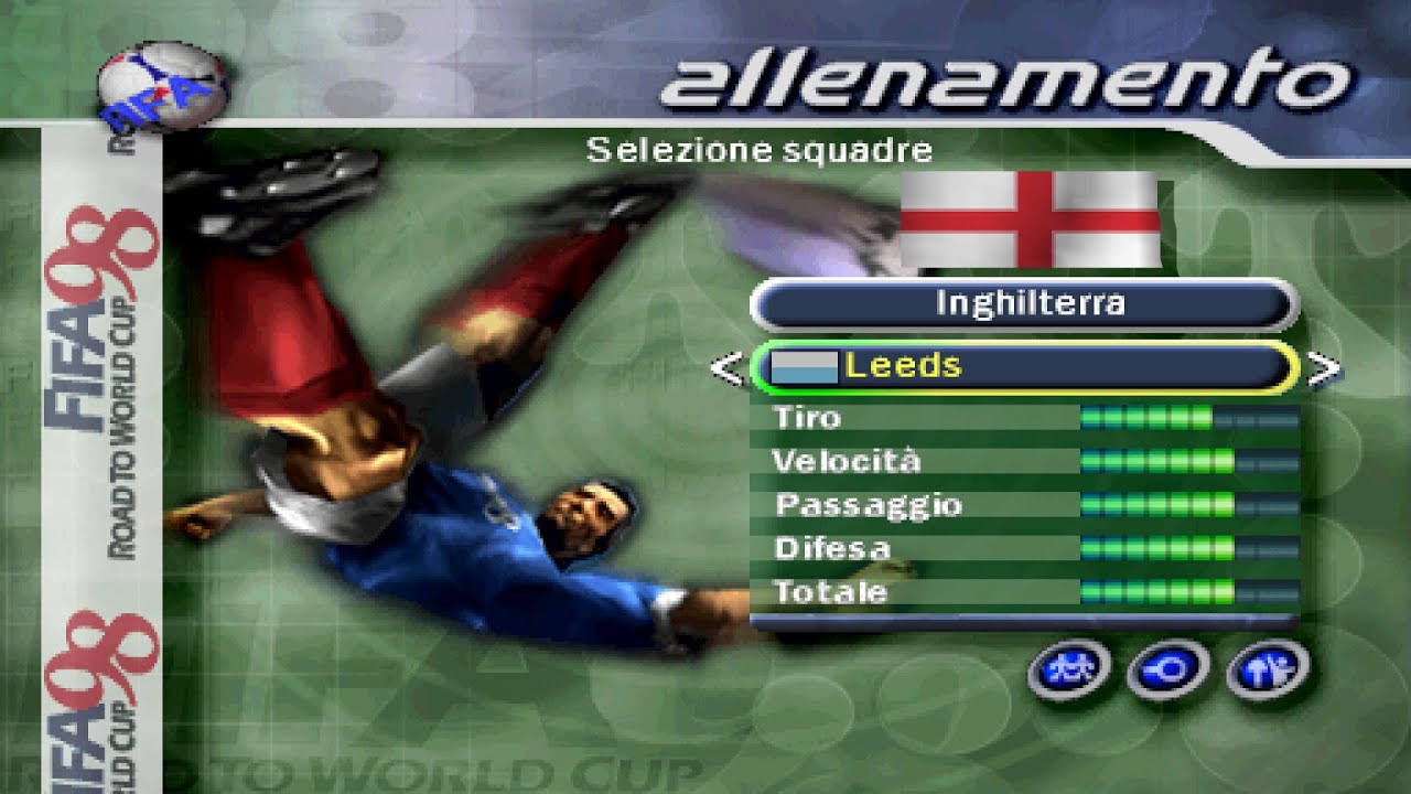 statistiche dei giocatori del leeds united su fifa 98