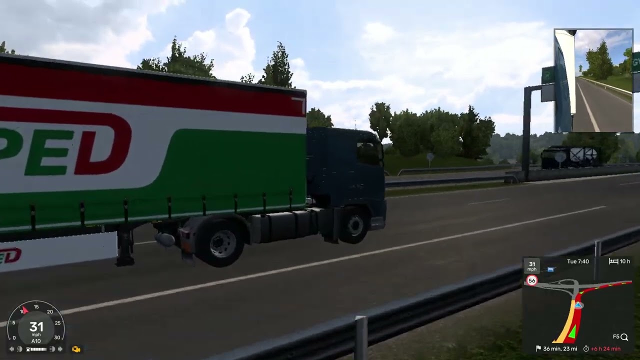every sub i do one job in Euro  truck sim day 1