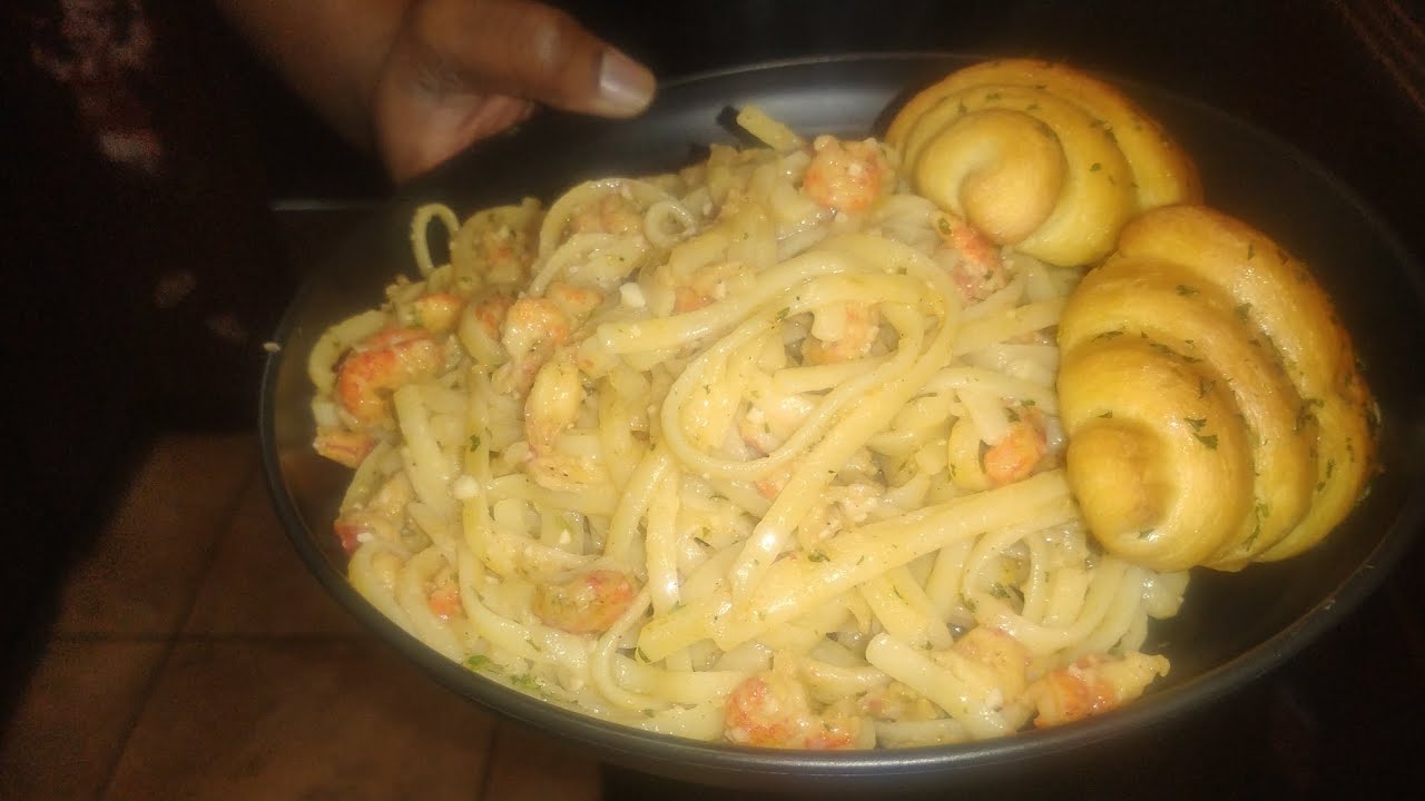  Crawfish Scampi  #seafood #dinner #crawfish