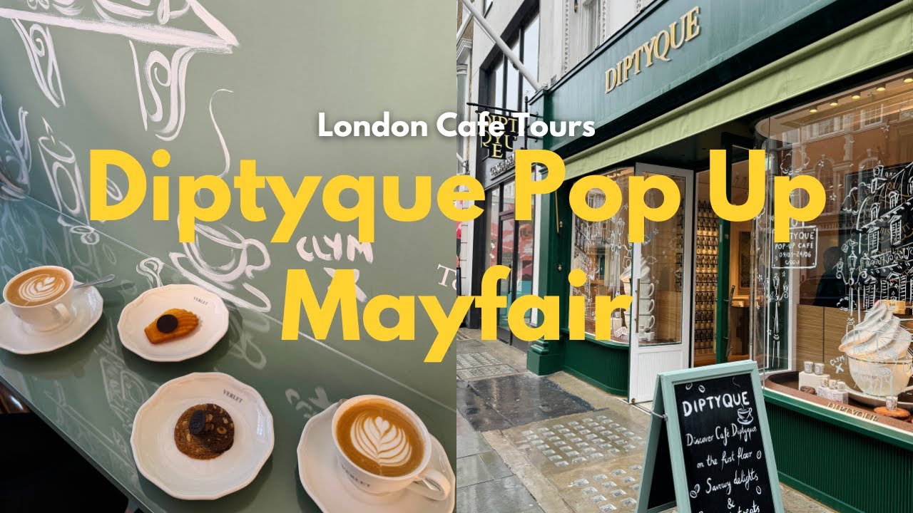 New Luxury Diptyque Café Pop-up in Mayfair, London 🇬🇧☕️