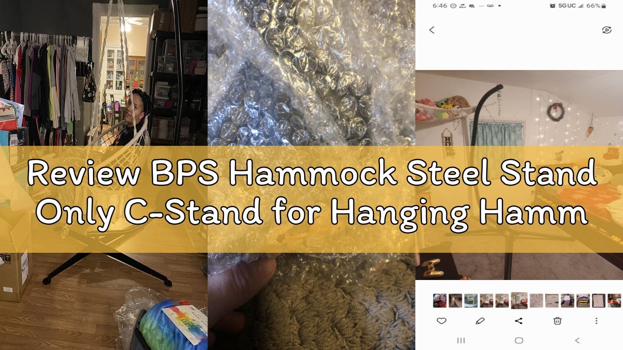 Review BPS Hammock Steel Stand Only C-Stand for Hanging Hammock Chairs - 300 Pound Capacity