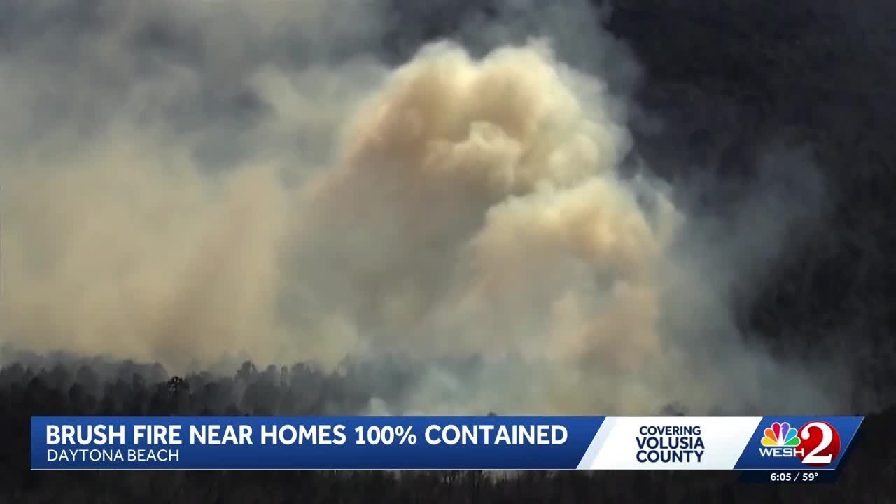 Bennet Field Fire in Daytona Beach 100% contained after burning 227 acres