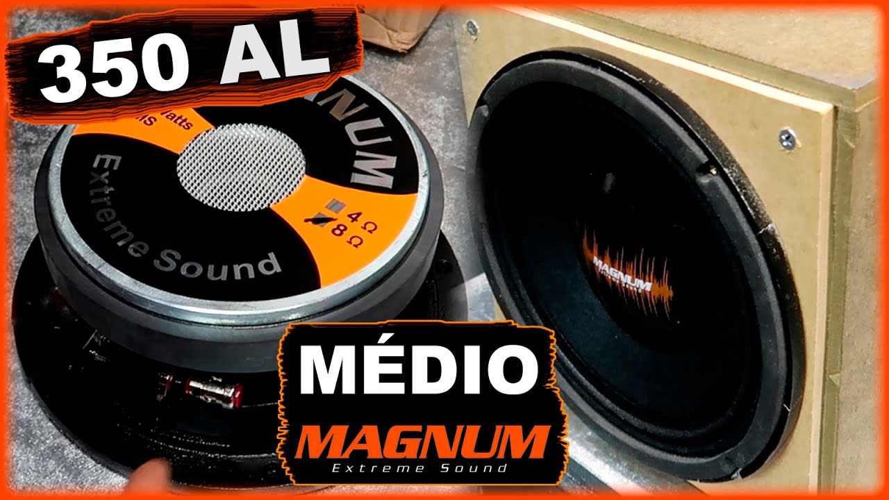 Médio MAGNUM 350 AL 8 Polegadas 350 RMS - Review Completo