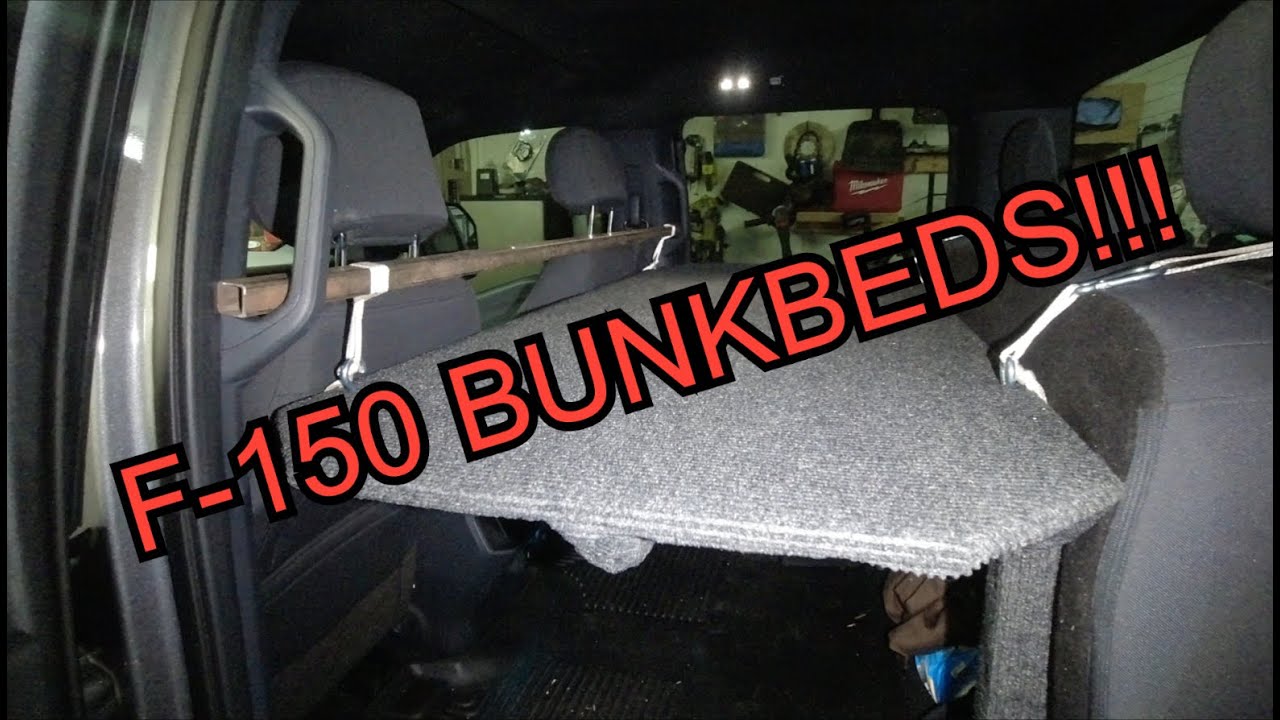F-150 BUNKBED’S!! DIY Truck Camping / Backseat Camping