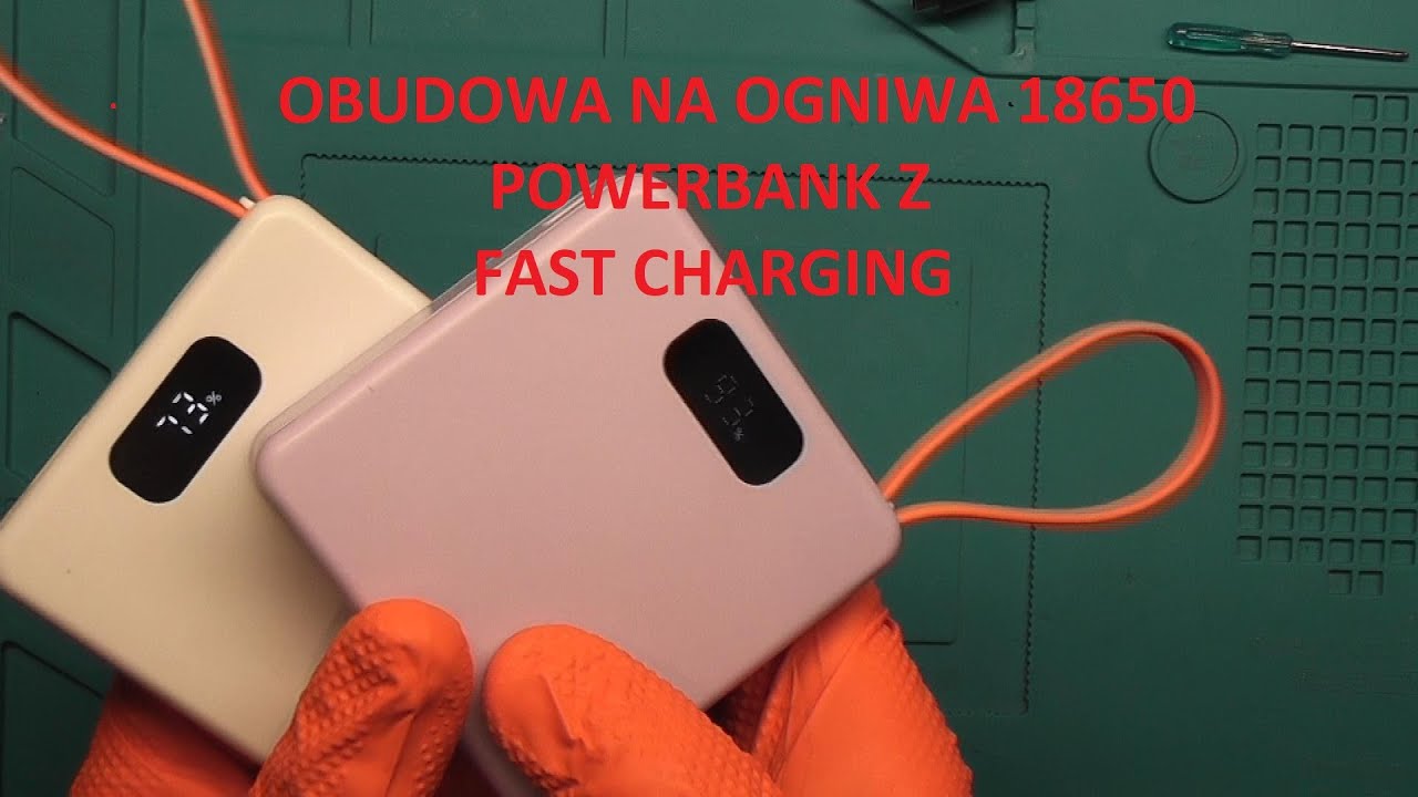 Power Bank , obudowa na ogniwa 18650 z szybkim ładowaniem, fast charging