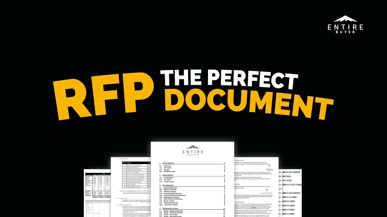 RFP Template - How to Write a 'Request For Proposal' Document
