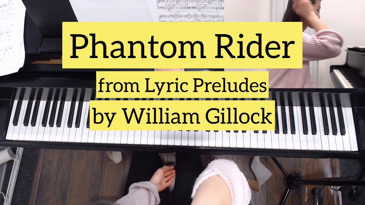 William Gillock - Phantom Rider from Lyric Preludes (with Slow Version)
