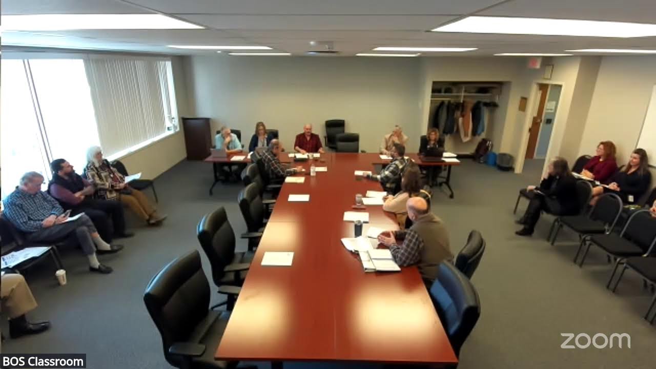 Washington County Board of Supervisors' Zoom Meeting