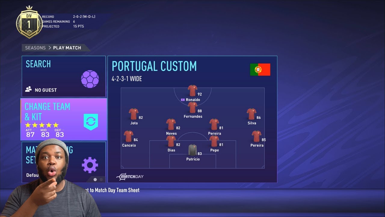 The BEST Formation For Portugal In Fifa 21 | Fifa 21 Online seasons