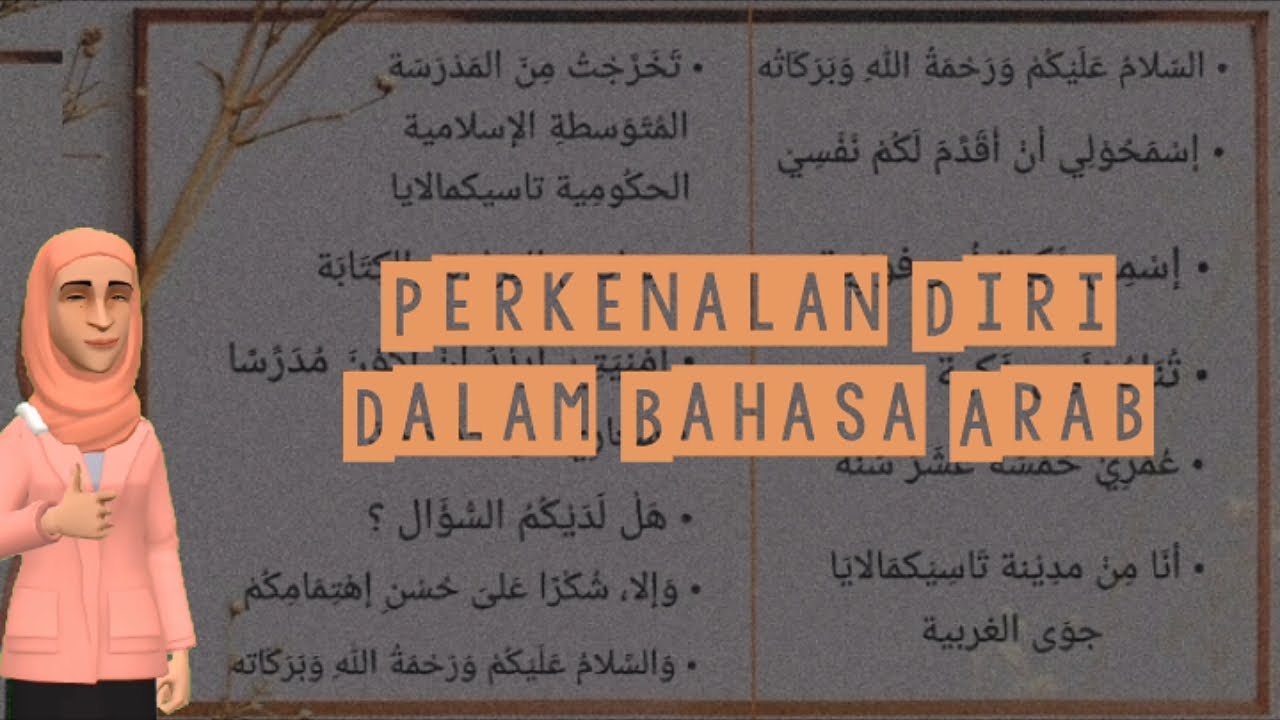 cara perkenalan diri dalam bahasa arab