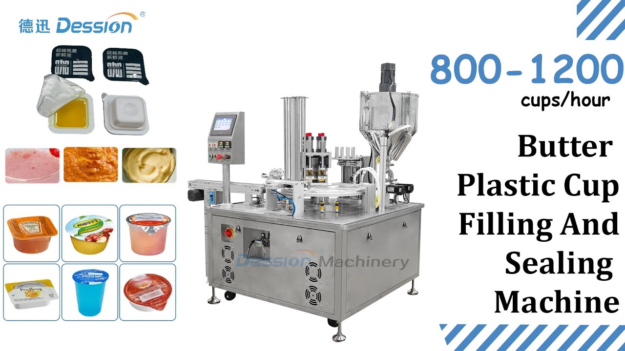 Automatic Sauce Cup Filling And Sealing Machine butter Cream Cheese Filling And Packing Machine